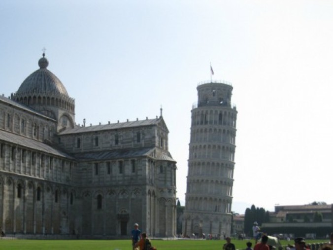 A famosa Torre de Pisa